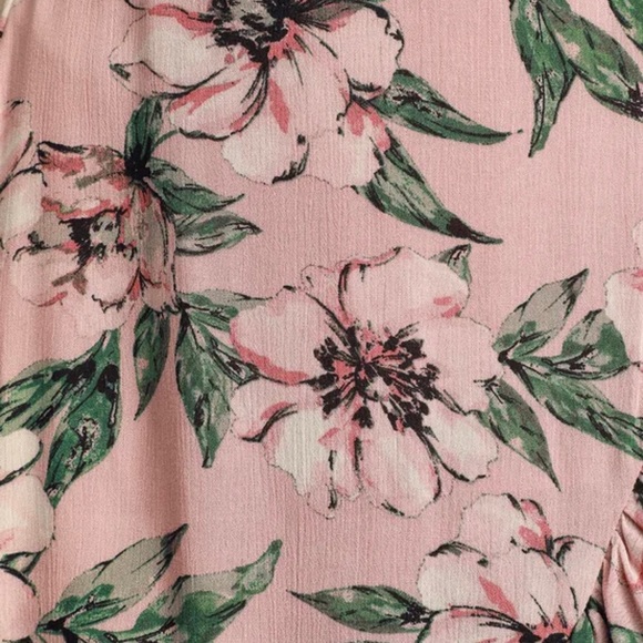Never worn - Haole Blush Pink Tropical Print Ruffled Maxi Skirt - Picture 5 of 5